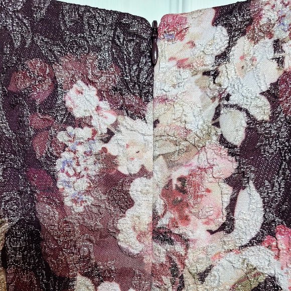 COPY - Adrianna Papell Metallic Floral-Print Gown… - Picture 8 of 9